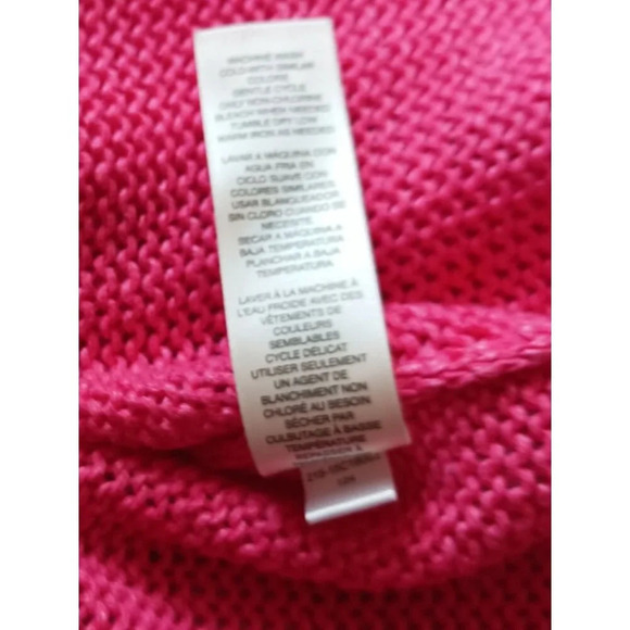 Chicos Womens Knit Cardigan Button Cuff Detail Begonia pink Size 2 - Picture 4 of 12